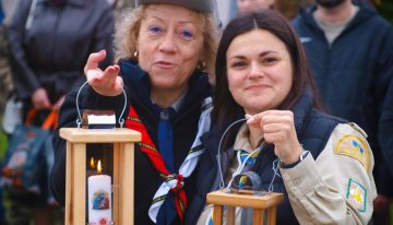 Przekazanie Światła ukraińskim Skautom Hrebenne-Rawa Ruska Przekazanie Światła ukraińskim Skautom Hrebenne-Rawa Ruska