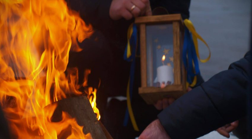 Przekazanie Światła ukraińskim Skautom Hrebenne-Rawa Ruska Przekazanie Światła ukraińskim Skautom Hrebenne-Rawa Ruska